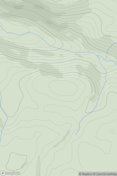Thumbnail image for Y Glog [South-West Wales] showing contour plot for surrounding peak